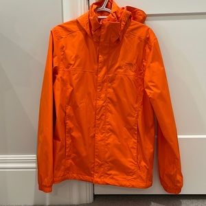 North Face Light Rain Shell. Fire Red/Orange